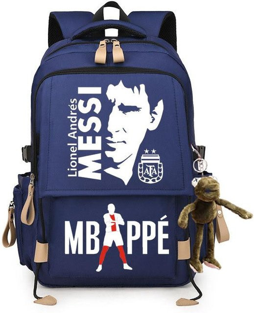 3-teiliges Schulrucksack-Set in Blau aus Oxford-Stoff mit Schultasche und Federmäppchen - Bild 1