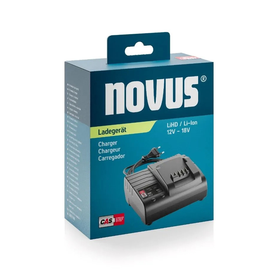 Novus Tools Akku Ladegerät CAS 18V mit Air Cooled-Technologie in Schwarz - Bild 2