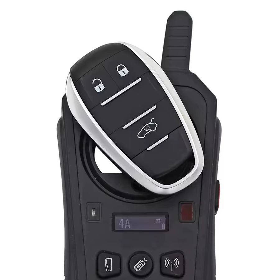Alfa Romeo Keyless Fernbedienung Schlüssel Fob mit 433 MHz 4A Chip für Giulia und Stelvio, Schwarz - Bild 2