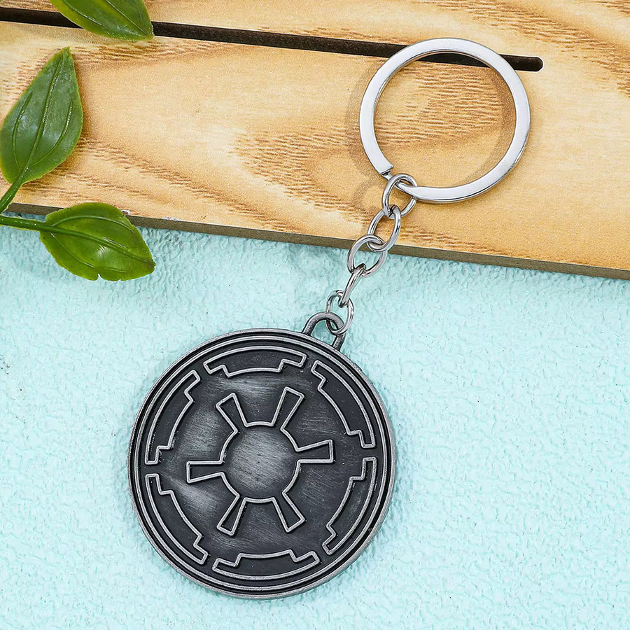 Star Wars Schlüsselanhänger, Galaktisches Imperium Insignien, Zinklegierung, Silber, Unisex - Bild 2