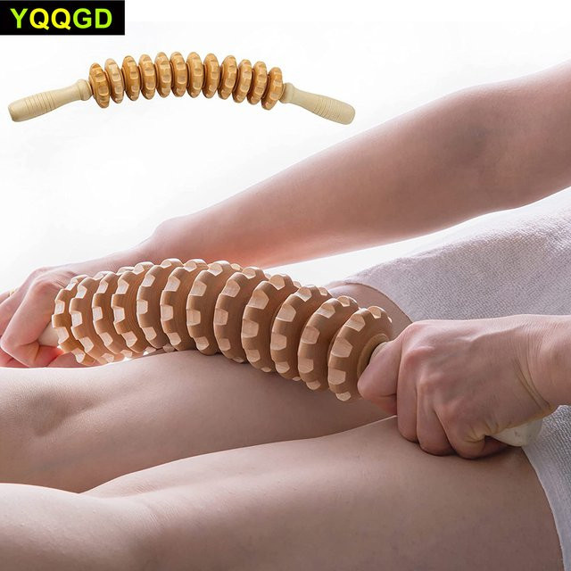 YQQGD Holztherapie-Rollstab-Massagegerät, 12-Rad, Lymphdrainage - Bild 1