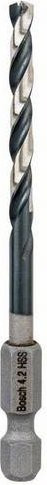 Bosch Spiralbohrer PRO HSS-G Impact Control mit 1/4 Zoll 6-kant Schaft in Silber, Durchmesser: 4,2 mm, Spirallänge: 43 mm, Gesamtlänge: 83 mm - Bild 1