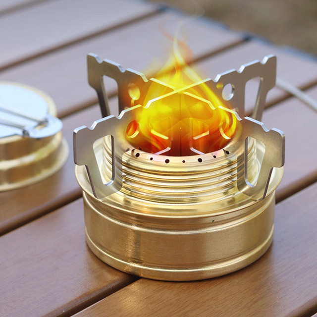 YTYIN Kreuzhalterung für Outdoor-Alkoholherde aus Edelstahl in Silber, Weiß oder Gold - Bild 1