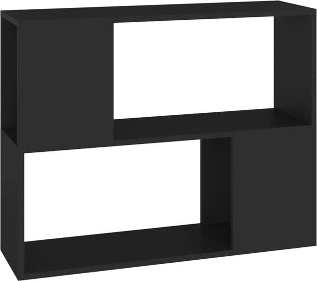 vidaXL TV-Schrank aus Holzwerkstoff in Schwarz, B/T/H: 80 x 24 x 63 cm - Bild 1
