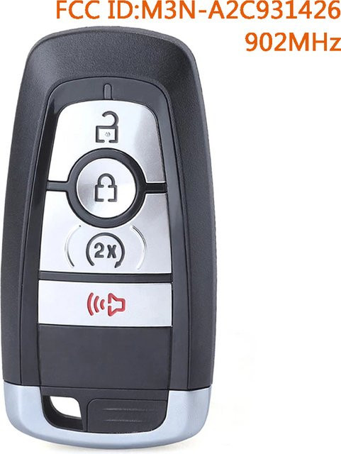 KEYECU Fernbedienung Autoschlüssel M3N-A2C931426 164-R8182 902MHz in Schwarz für Ford Edge Explorer Ranger Maverick Escape 2020 2021 2022 - Bild 1