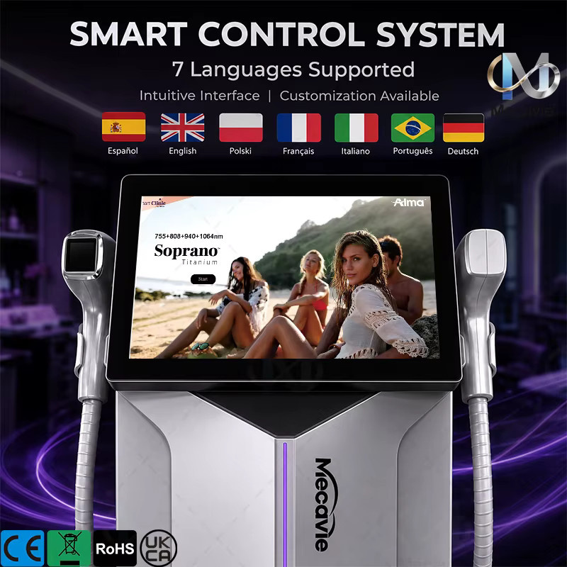 Emsnova 2-in-1 Diodenlaser Haarentfernung und Tattooentfernungsgerät, Unisex, weiß - Bild 2