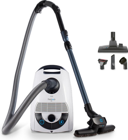 Hoogo B3+ Flipflop Bodenstaubsauger mit HEPA-Filter in Weiß