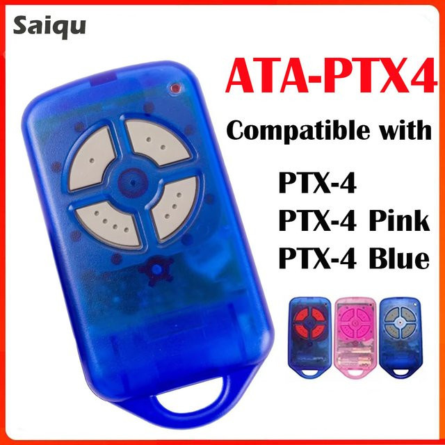 ata Garagentor-Fernbedienung PTX4 GDO in Blau mit 433,92 MHz für Türöffner - Bild 1