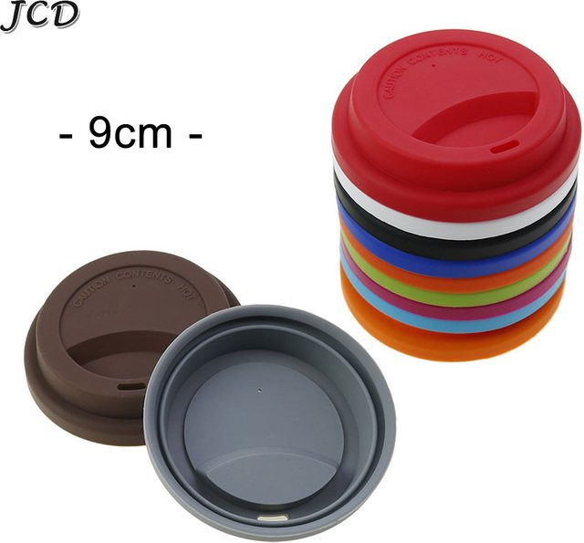 JCD Silikon Deckel für Kaffee und Tee in Türkis, hitzebeständige und staubdichte Abdeckung für Keramikbecher - Bild 1