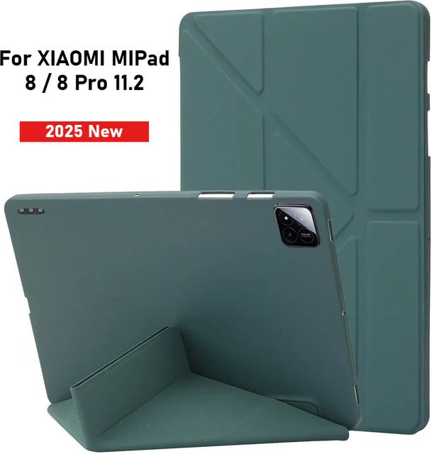 Xiaomi Tablet Hülle für Pad 8 Pro 11,2 Zoll aus PU-Leder mit Silikon und faltbarem Multi-Winkel-Ständer - Bild 1