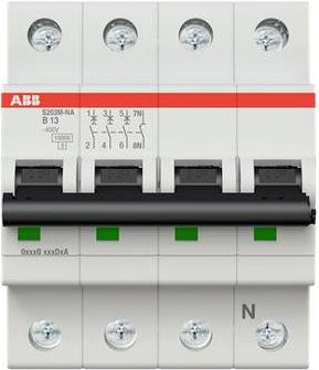ABB S203M-B13NA Leitungsschutzschalter 13A 400V 2CDS273103R0135 Weiß - Bild 1