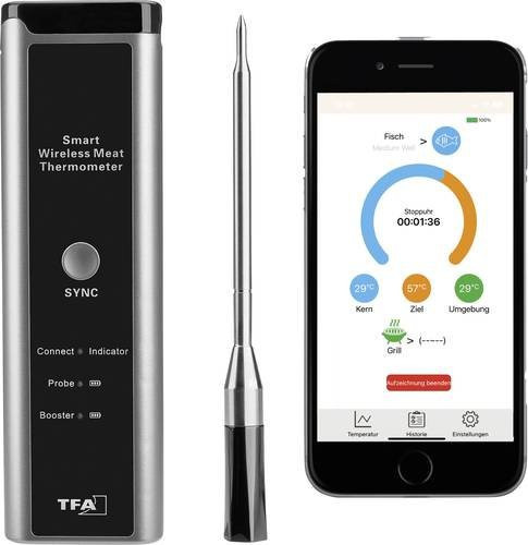 TFA Dostmann Bratenthermometer in Silber - Bild 1
