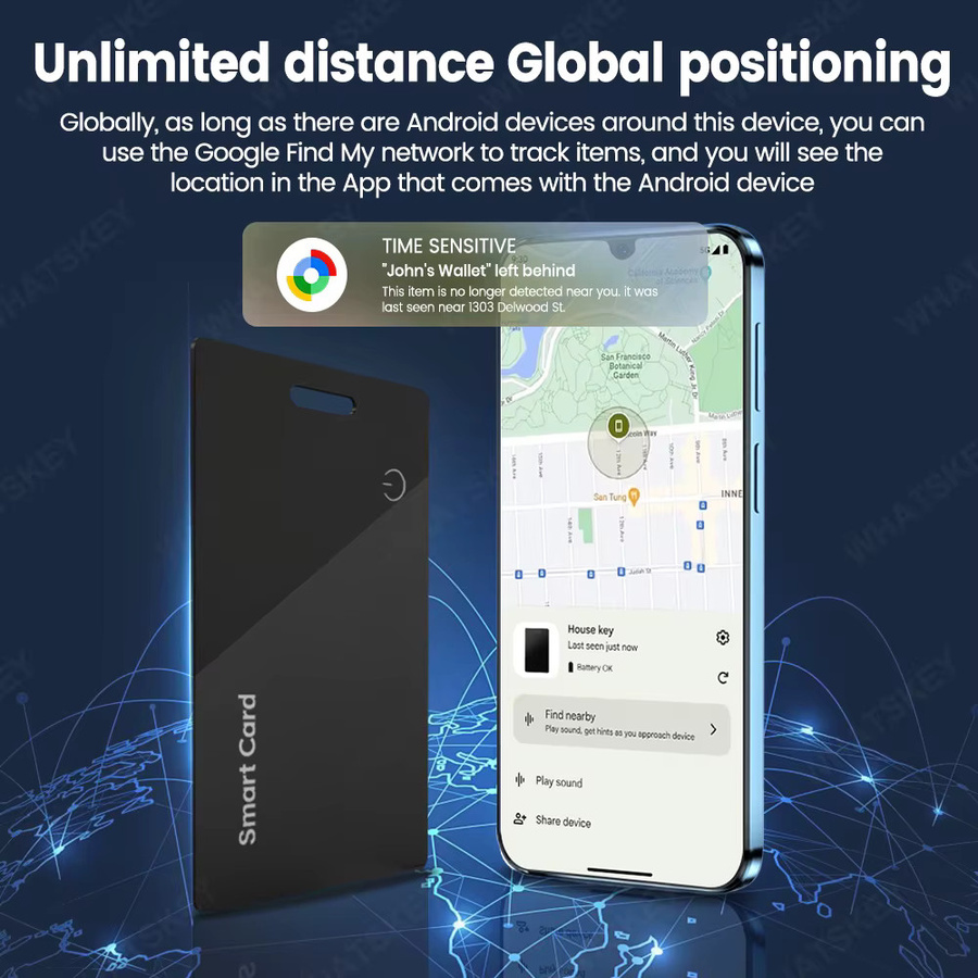 Google Find My Tag GPS-Tracker für Android in Schwarz - Bild 2