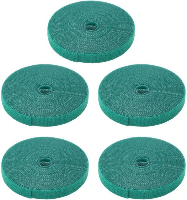 TOMTOP JMS Pflanzenbinder aus Nylon, 5 Rollen, wiederverwendbar und selbstklebend, blau - Bild 1