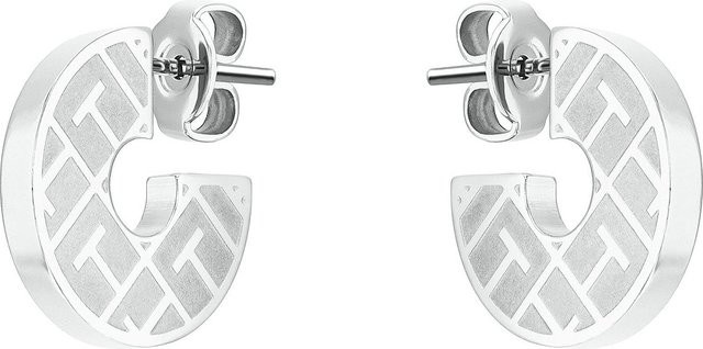 Tommy Hilfiger Ohrringe, Edelstahl, Silber, Damen - Bild 1