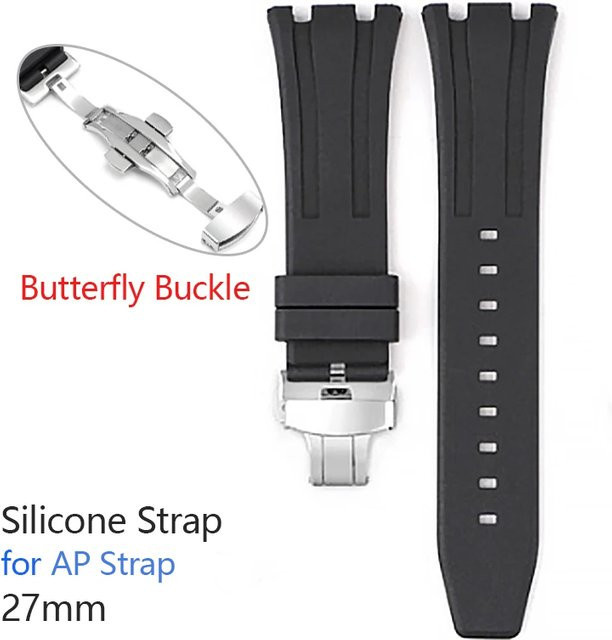 HQstrap Armband, Silikon, Schwarz, Unisex, 27mm - Bild 1