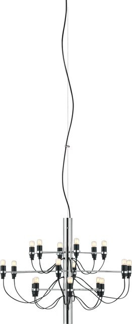 Flos 2097 18 Frosted Bulbs Pendelleuchte in Silber, höhenverstellbar und dimmbar - Bild 1