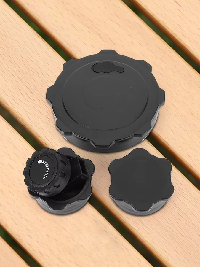 Alloet Camping-Wassereimer-Abdeckung mit Zapfhahn und Deckel in Schwarz für Wasservorratsbehälter beim Camping und Wandern - Bild 6