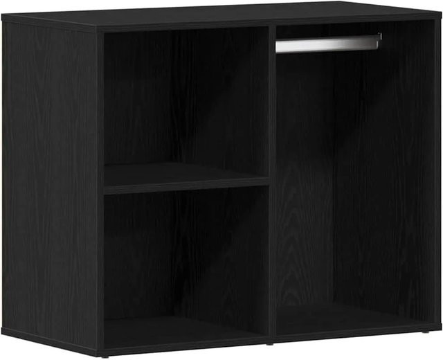 vidaXL Kosmetikschrank mit Regal in Schwarz und Eichen-Optik, B/T/H: 80 x 40 x 65 cm - Bild 1
