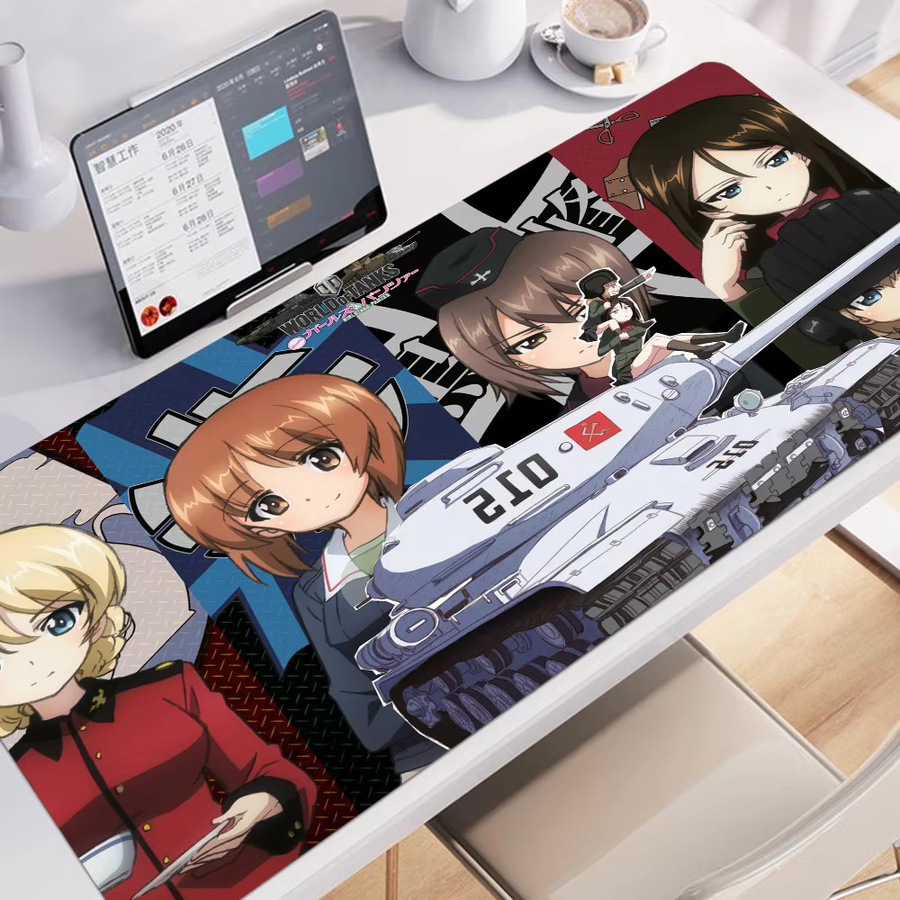 GIRLS Und PANZER Custom Skin Verdicktes Mauspad als übergroße Gaming-Tastaturmatte und Notebook-Tischmatte in Multicolour - Bild 3