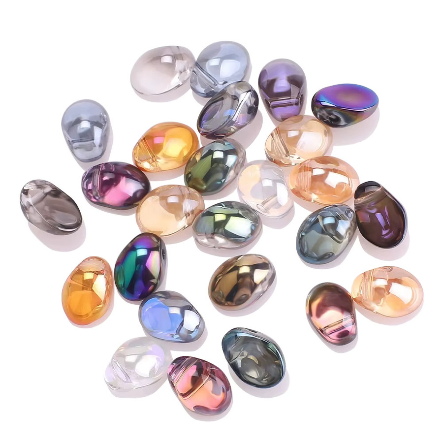 YUANZHIRUN Glas-Halbmond-Anhänger, Kristall, Bunt, 6x8mm - Bild 2