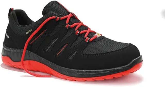 Elten Sicherheitshalbschuh Maddox GTX W S3 ESD in Schwarz-Rot, Größe 43 - Bild 1