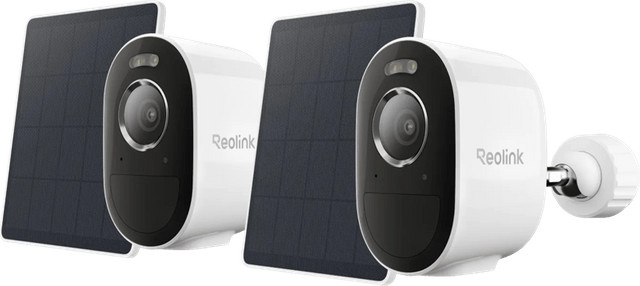 Reolink Argus B330 WiFi Kamera mit Solar Panel Lite Doppelpack in Weiß - Bild 1
