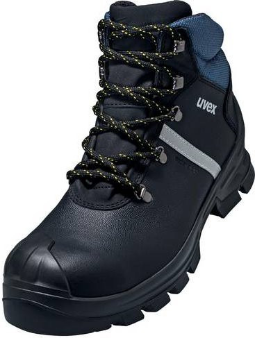 Uvex 2 construction 6512347 Sicherheitsstiefel S3 aus Leder in Schwarz und Blau, Größe 47 - Bild 1