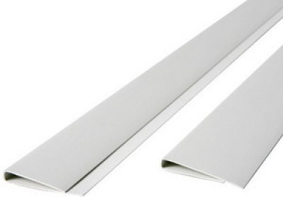 Sichtschutzmatte aus PVC im Bambus-Design in Weiss, Höhe: 150 cm - Bild 1