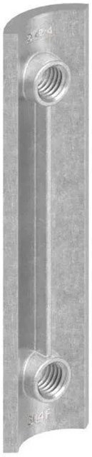 FeNau Verstärkungsplatte aus Edelstahl V2A in Silber für die Wandbefestigung, B/H/T: 16,5 x 6,0 x 0,5 cm, Gewindeabstand 85 mm - Bild 1