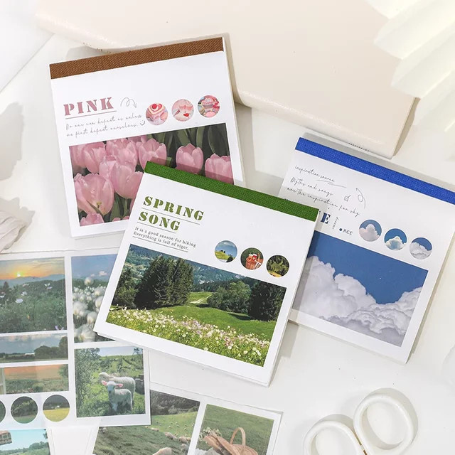 Journamm 40 Stück Ästhetik Dekor Aufkleber für Scrapbooking und DIY Buchgestaltung - Bild 1
