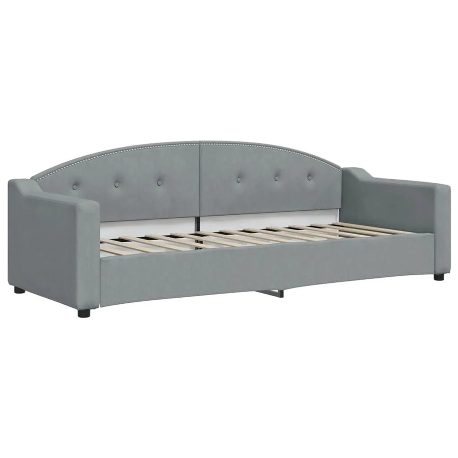 vidaXL Tagesbett in Hellgrau mit Stoffbezug B/T/H: 200 x 80 x 75 cm - Bild 2