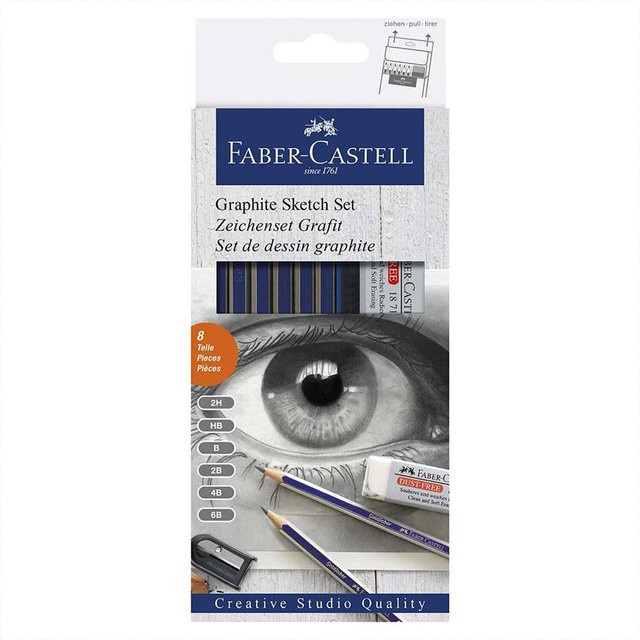 Faber Castell Goldfaber Zeichenset mit Grafitbleistiften in Grau und Multicolour - Bild 1