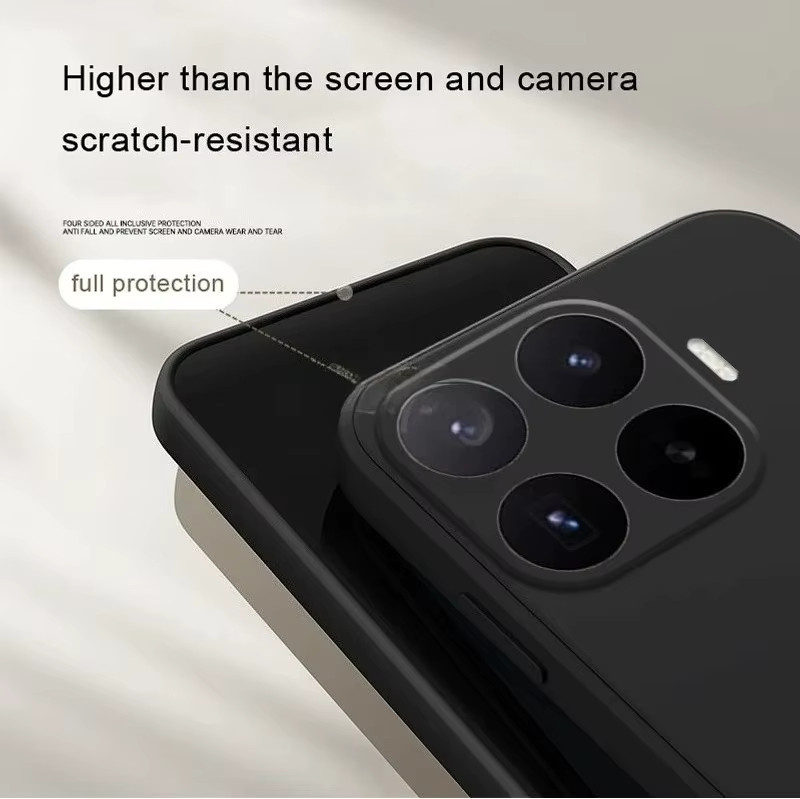 Xiaomi Schutzhülle aus weichem Flüssig-Silikon-Gummi für Xiaomi 17 T Pro Max 15 14 T 13 Pro in Schwarz - Bild 3