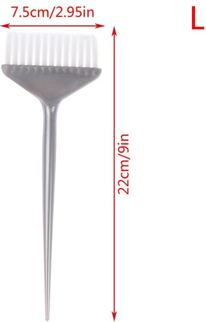 Färbemischkamm mit Pinsel für Haarfarben, Grau - Bild 1