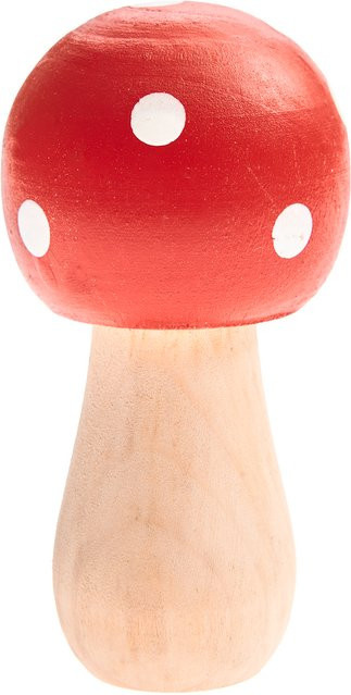 Rico Design Fliegenpilz aus Holz Rund Dunkelrot - Bild 1