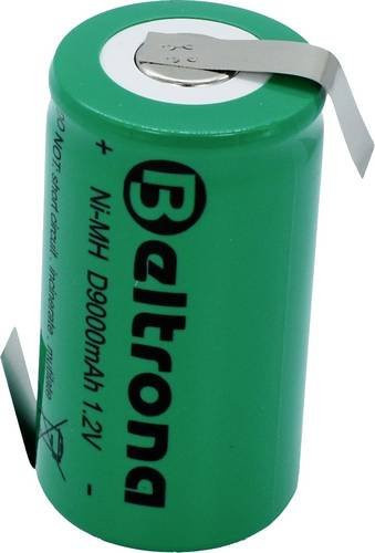 Beltrona D9000 Spezial-Akku Mono D mit Z-Lötfahne NiMH 1.2V 9000 mAh in Grün - Bild 1