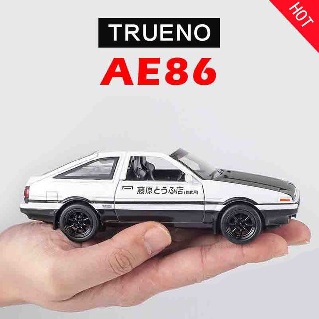 YBC YIBAICHENG Initial D AE86 Diecast Modellauto, 1:32, mit Licht, Metall - Bild 1