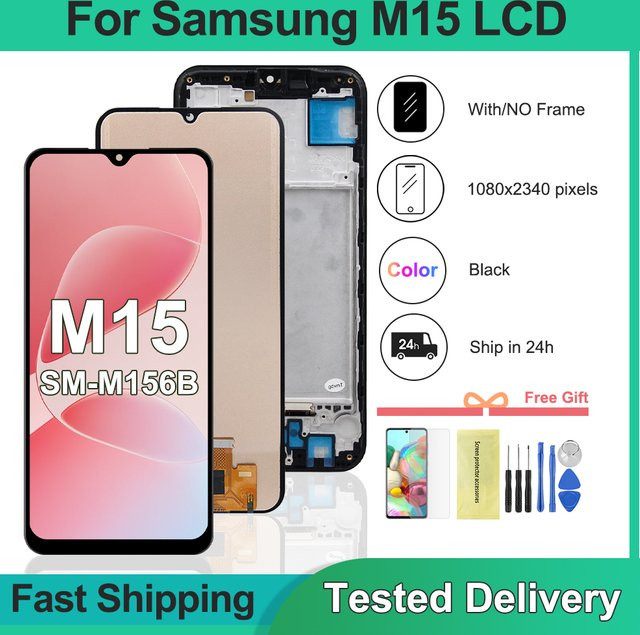 Samsung 6,5 Zoll LCD-Display Touchscreen-Digitizer Ersatzbildschirm in Schwarz für Samsung M15 M156 SM-M156B SM-M156B/DS - Bild 1