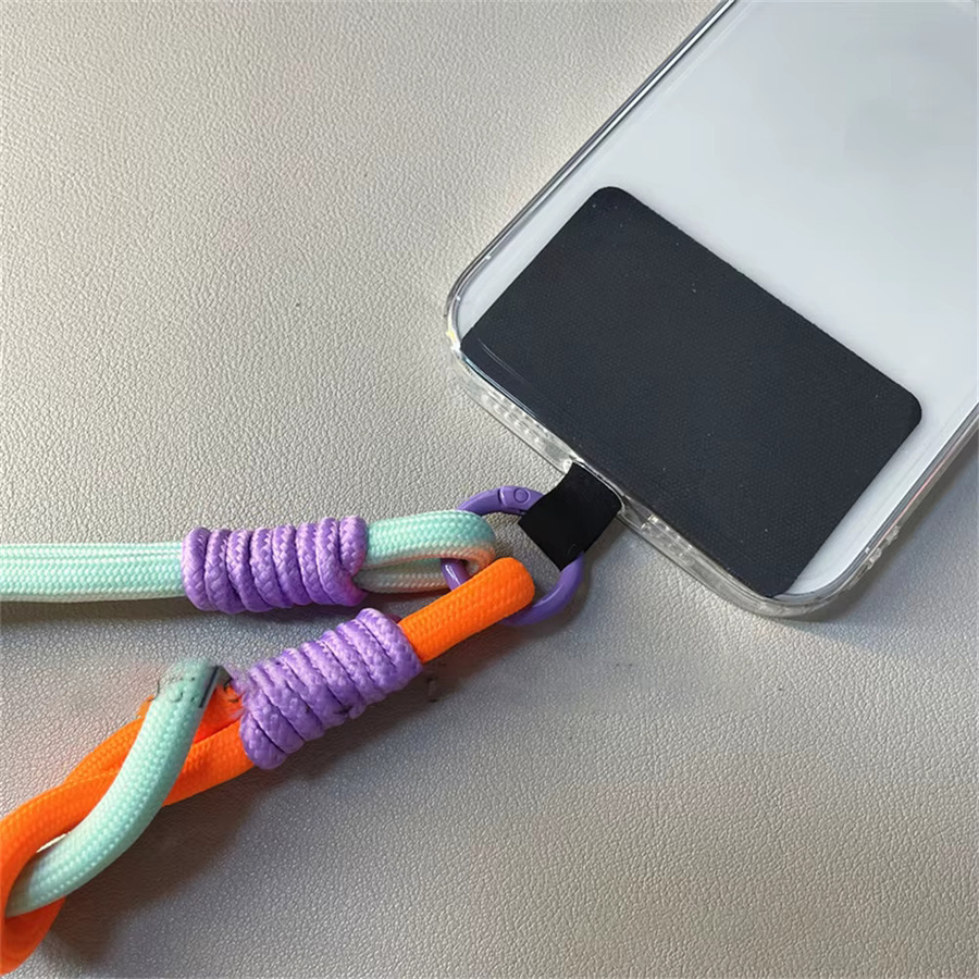 Buntes Handy-Lanyard mit niedlichem Knoten als Anti-Verlust-Handarmband und Schlüsselanhänger für iPhone und Samsung, Unisex - Bild 3