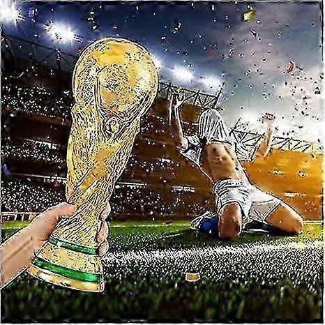 Aura Crystal FIFA Fussball-Weltmeisterschaft Trophäe Replica in Gold aus Harz, Höhe: 36 cm, Breite: 27 cm - Bild 4