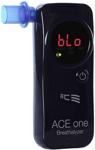 ACE Technik Alkoholtester ACE one in Schwarz mit Display, Countdown-Funktion und verschiedenen Einheiten von 0 bis 4 ‰ - Bild 1