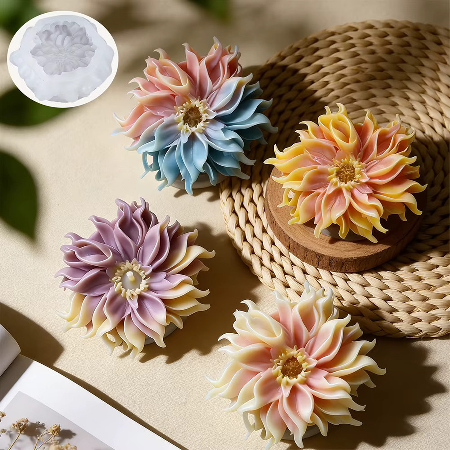 Fiesta Silikonform für Blumen-Dekorationen zum Backen von Schokolade, Kuchen und Keksen - Bild 3