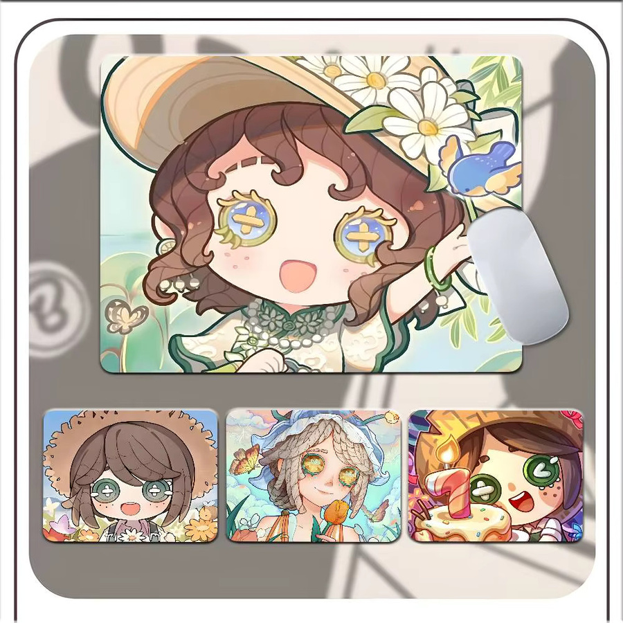Moetch Anime Identity V Emma Woods Mauspad mit rutschfester Unterseite, Mehrfarbig - Bild 3