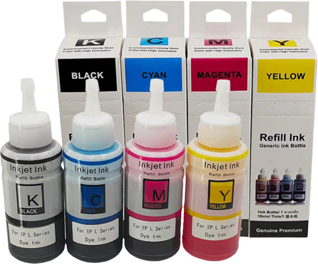 Epson 664 672 Nachfülltinte Multicolor für Inkjet-Drucker L100 L110 L120 L210 L310 L355 L362 L366 L365 L380 L486 L800 L805 L810 - Bild 1
