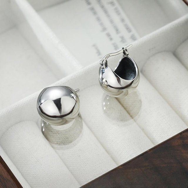 Lucky Star Jewelry Ohrringe, 925 Silber, Vintage, Unisex - Bild 1
