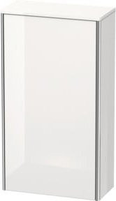 Duravit XSquare Halbhochschrank mit Glastüren in Schwarz Hochglanz, Wandmontage, B/T/H: 50 x 23,6 x 89,6 cm - Bild 1