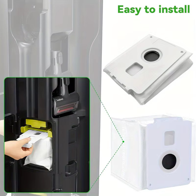5er Set Vakuum Staubbeutel für LG CordZero A9T Vakuum Tower, Farbe: Weiß - Bild 3
