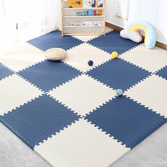 16 Stück EVA-Schaum Spielmatte für Kinder von DHDH in Weiß, Puzzle-Bodenmatte für das Kinderzimmer, B/B/H: 30 x 30 cm pro Teil - Bild 1