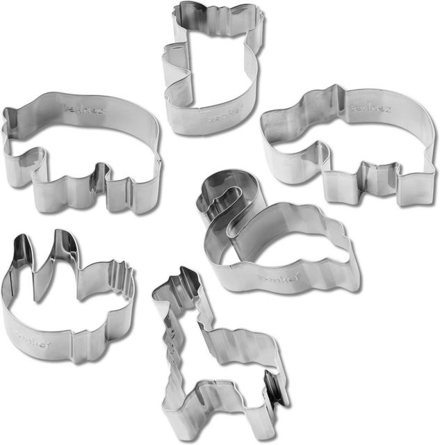 Zenker Ausstecher-Set Happy Baking, 6-teilig, Edelstahl, Silber - Bild 1